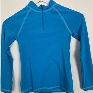 REI 1/4 Zip up kids S Blue